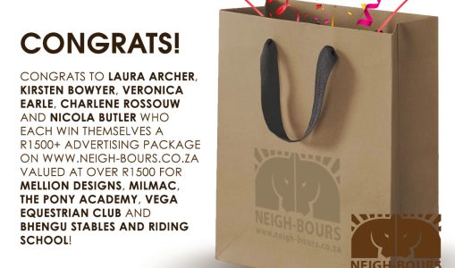 Neigh-Bours Giveaway Winners