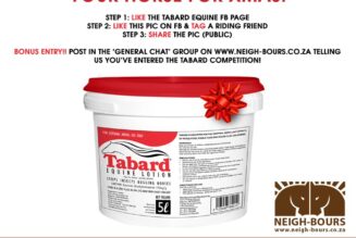 WIN a 5l TABARD LOTION for your horse for Xmas valued at over R1400!