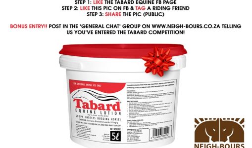 WIN a 5l TABARD LOTION for your horse for Xmas valued at over R1400!