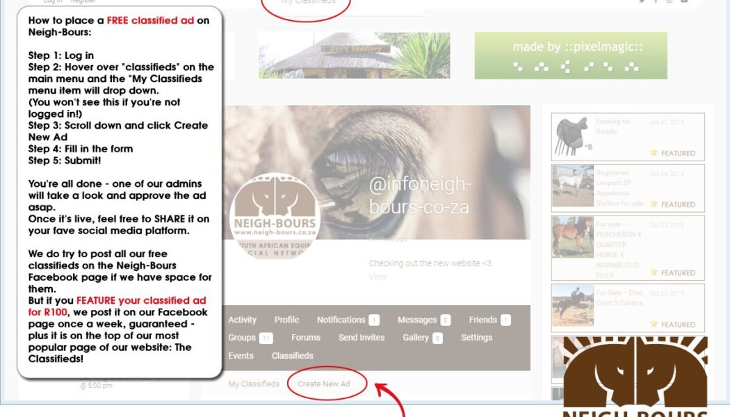 How to place a FREE classified ad on Neigh-Bours