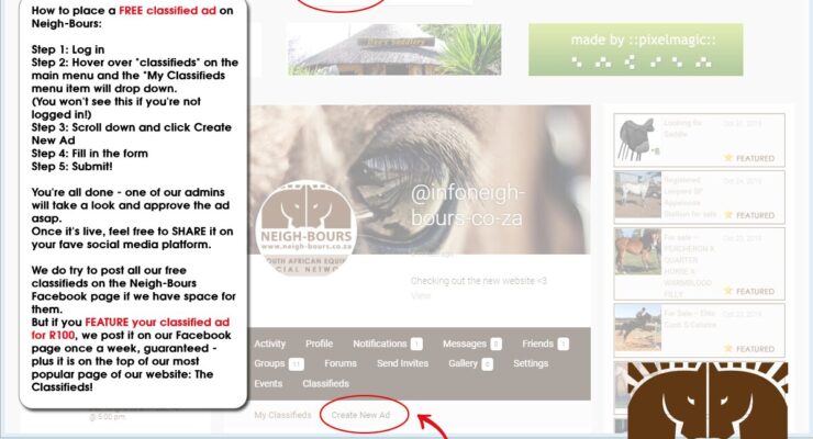 How to place a FREE classified ad on Neigh-Bours
