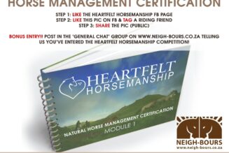 WIN Module 1 of the Heartfelt Horsemanship Natural Horse Management Certification valued at over R1950!