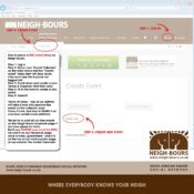 How to place a FREE event listing on the Neigh-Bours event calendar