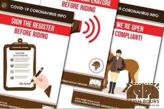 Free download: 5 more A4 COVID-19 Rider Reminder Posters + printable mask pattern