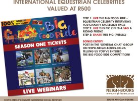 The Big Food Ride – Equestrian Celebrity Interviews Season 1 competition winner announced!