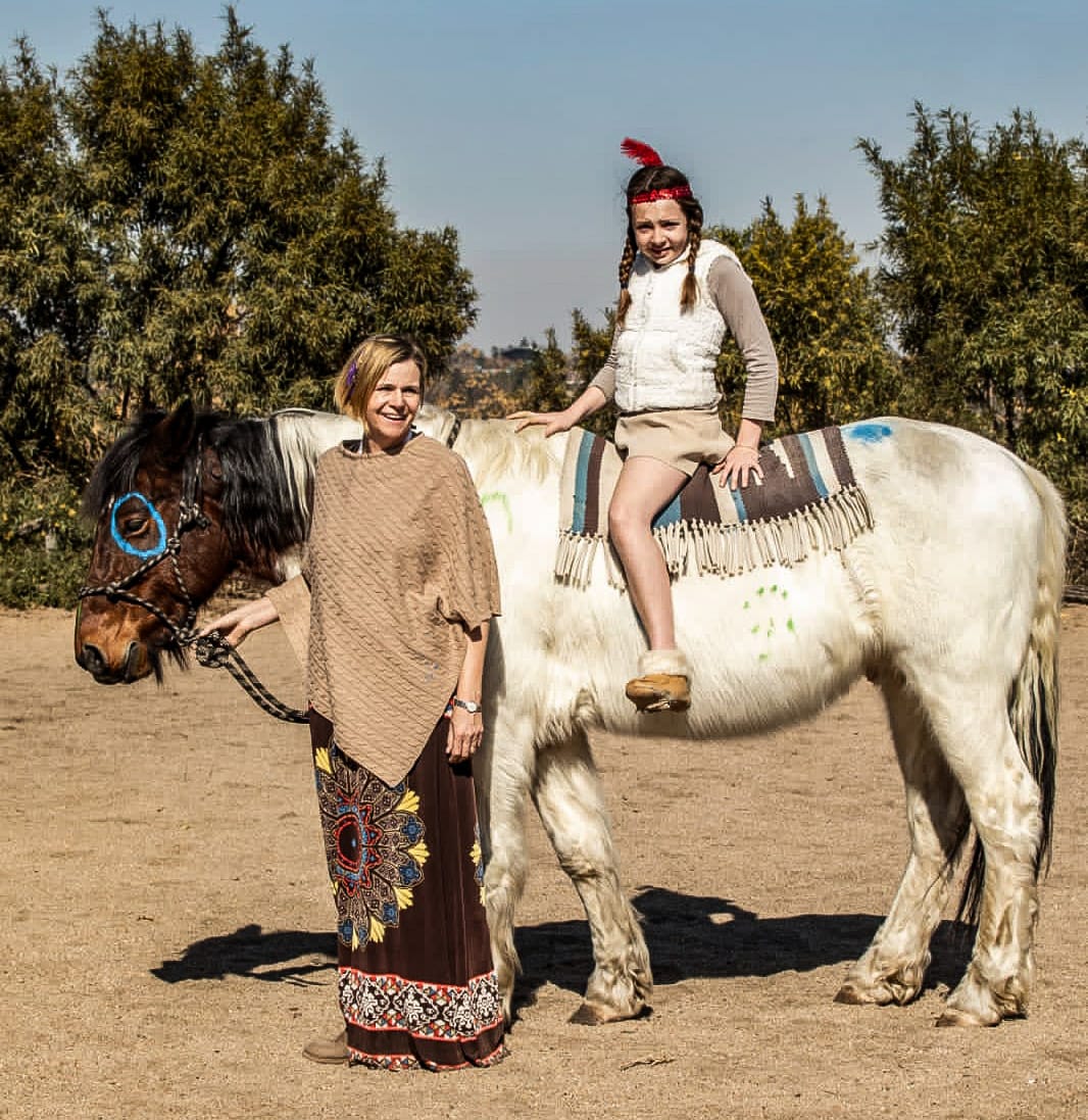 Liezl with Ilinke on the beautiful Wyoming - Indian Spirit