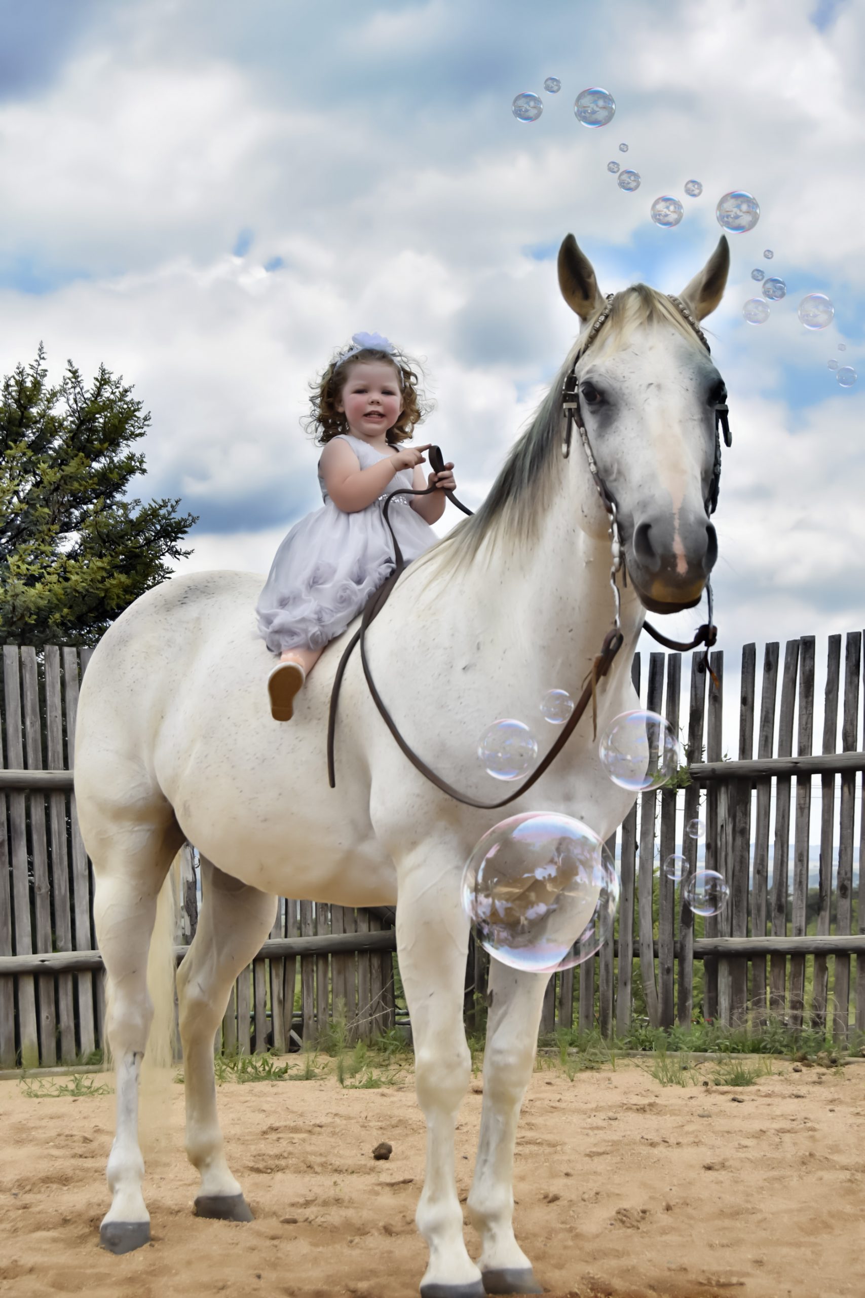 Alethea Vermeulen, wearing a fairy outfit on her QH gelding Bronco Captain Cape sent in by Laurika van der Linde 🧚
