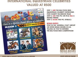 WIN a SEASON 2 ticket to all 6 of the Big Food Ride Equestrian Celebrity Webinars valued at R500!