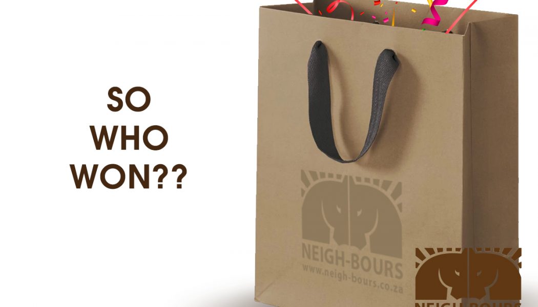 WINNERS DRAWING: Neigh-Bours Advertising Packages