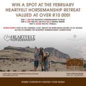 WIN a spot at the February Heartfelt Horsemanship Retreat