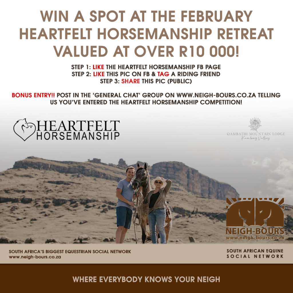 WIN a spot at the February Heartfelt Horsemanship Retreat